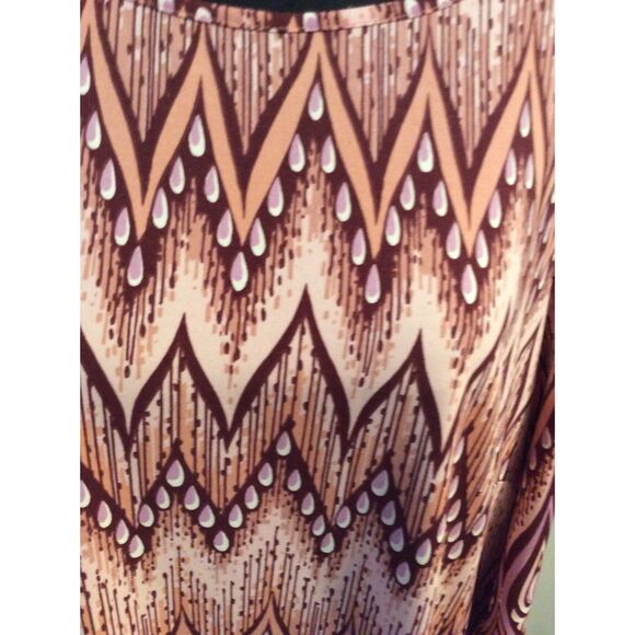 Bob Mackie Wearable Art Shirt Top Women Size 2X Flare Sleeve Boho Blouse VNC - Picture 5 of 5